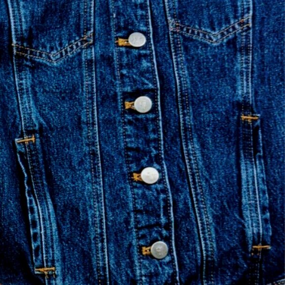 Brand New Pilcro Puff-Sleeve Denim Jacket - Picture 14 of 14